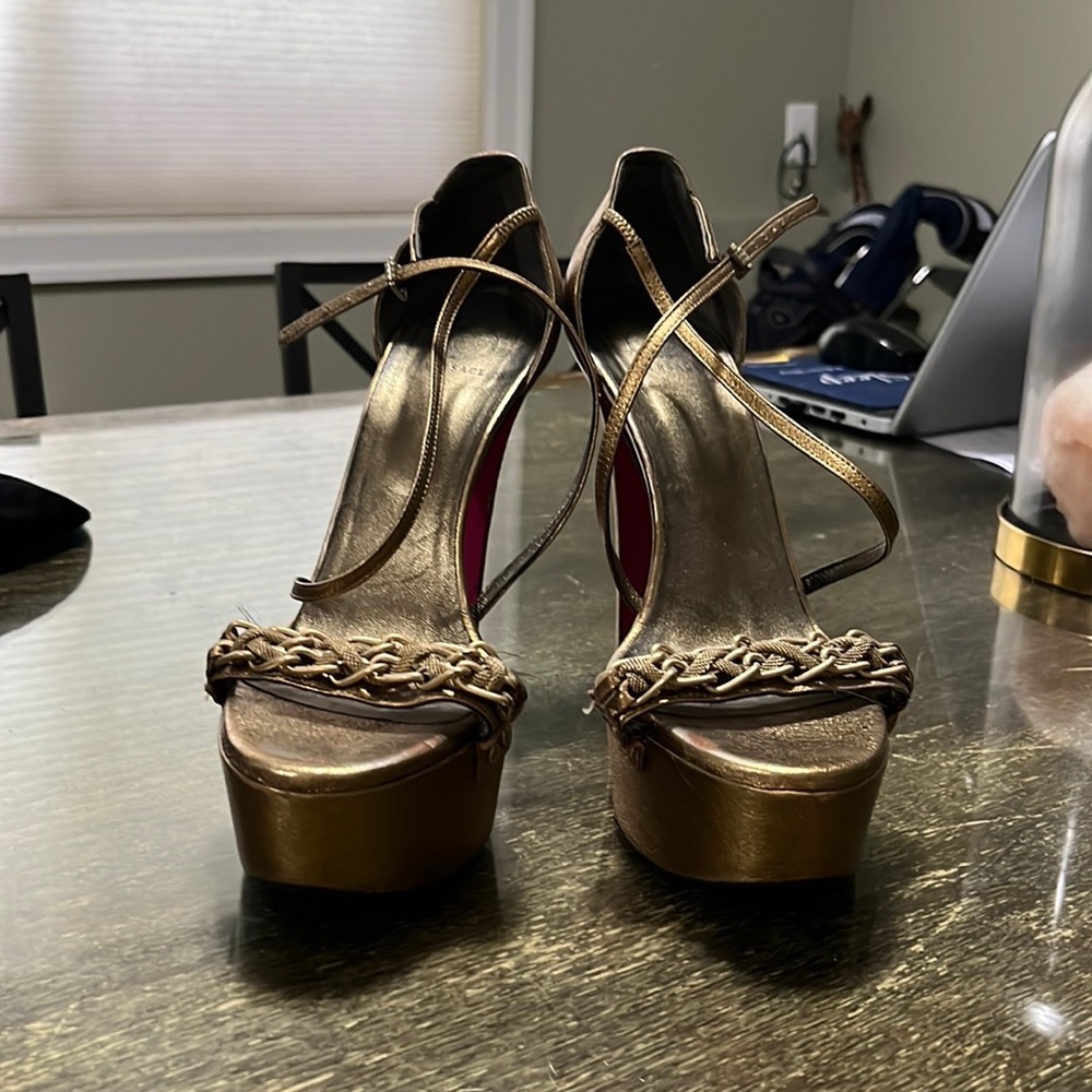 Gold Versace Platforms - Picture 1 of 5